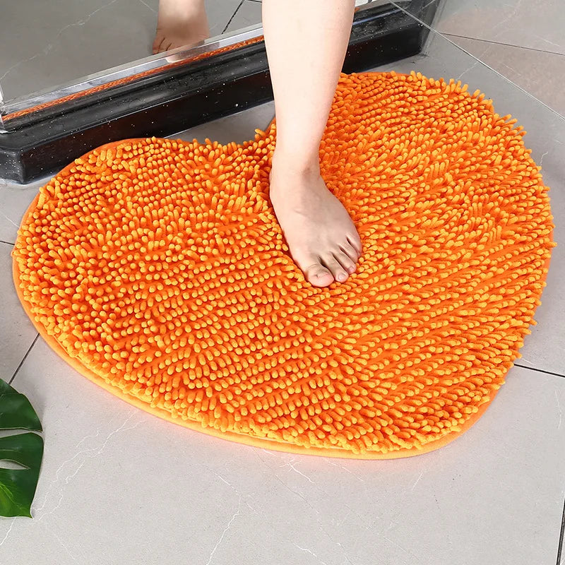 AbsorbHeart Badmat | Hartvormige microvezel douchemat
