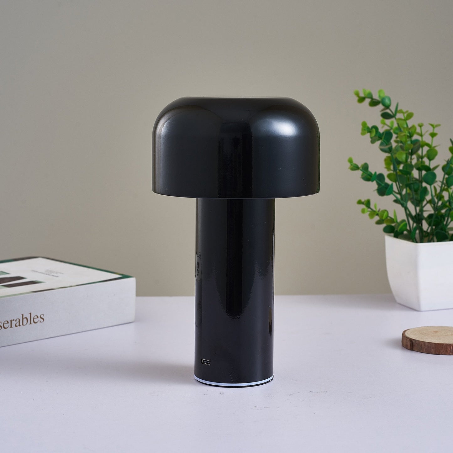 LumoFungo Classico | Kabellose Retro-Tischlampe im italienischen Pilzdesign