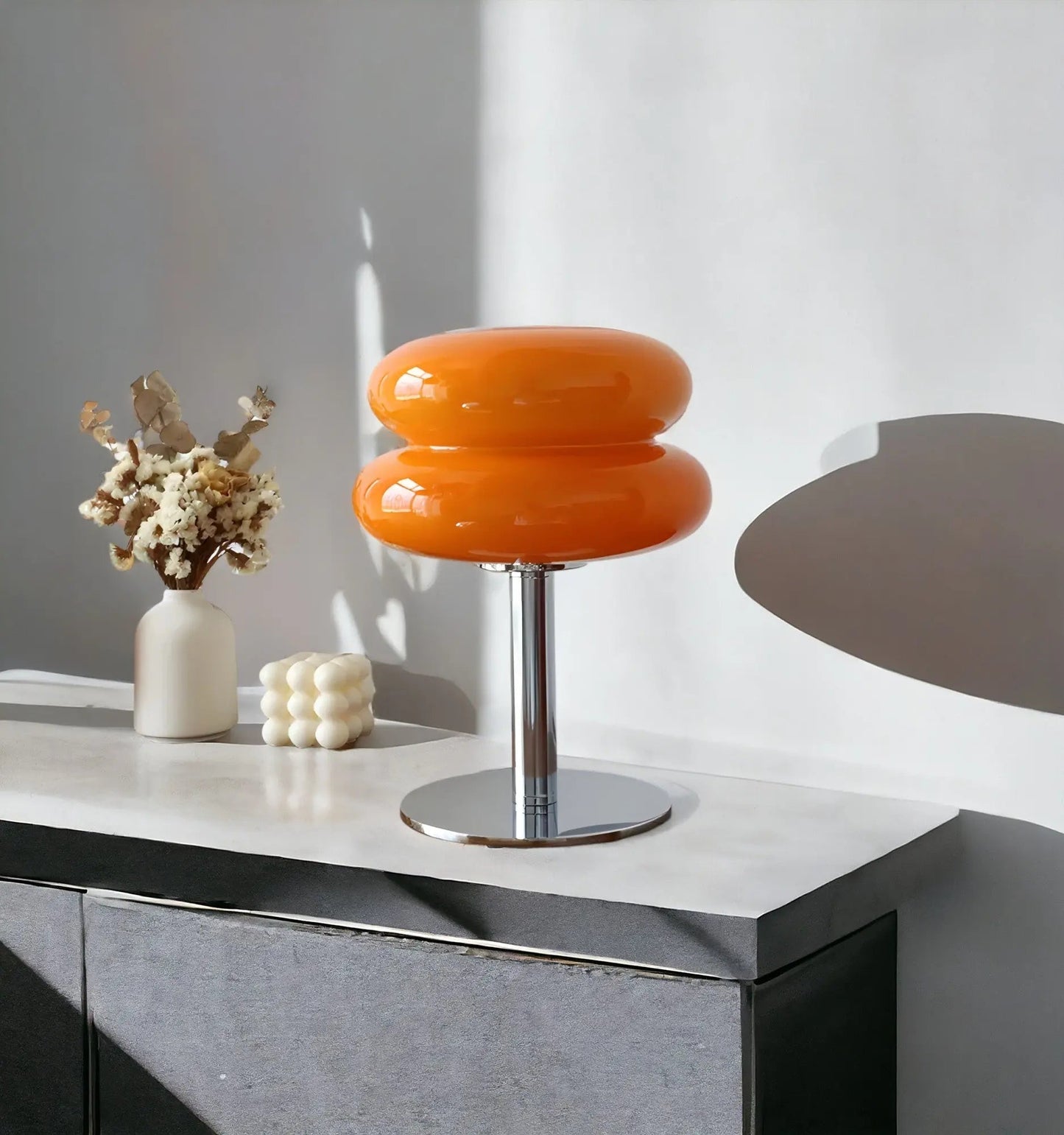 LioraGlass | Elegante LED-Tischlampe aus Glas für stimmungsvolle Beleuchtung