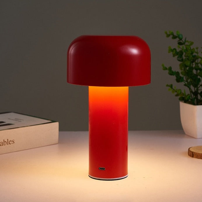 LumoFungo Classico | Kabellose Retro-Tischlampe im italienischen Pilzdesign
