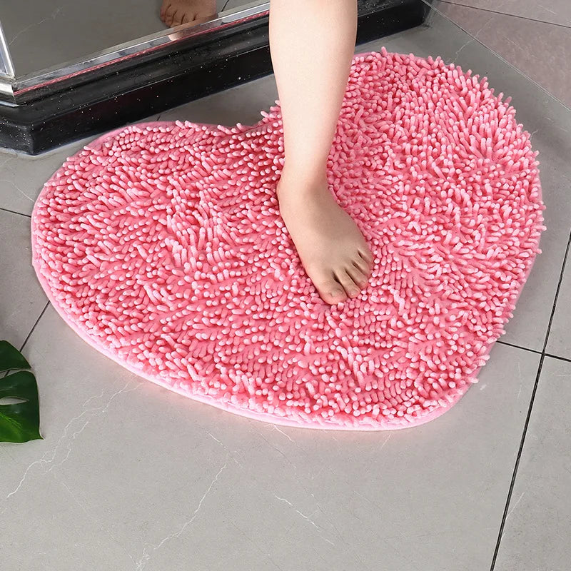 AbsorbHeart Badmat | Hartvormige microvezel douchemat