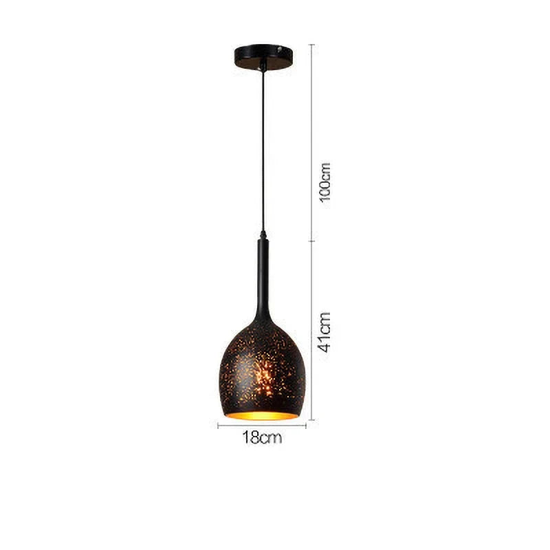Noctyra | Vintage ijzeren hanglamp in Scandinavische loftstijl