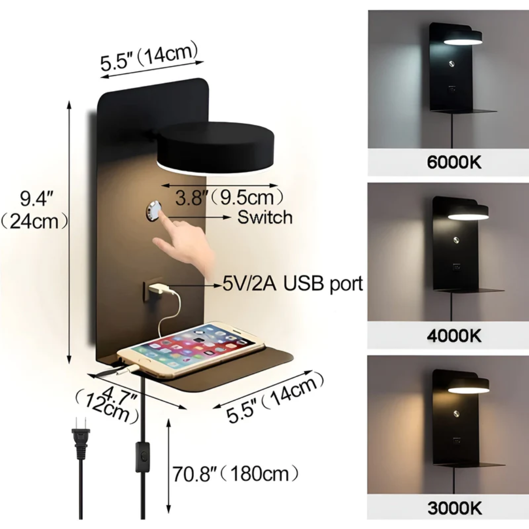 Lunvion Ray | minimalistische LED-Wandleuchte für moderne Innenräume
