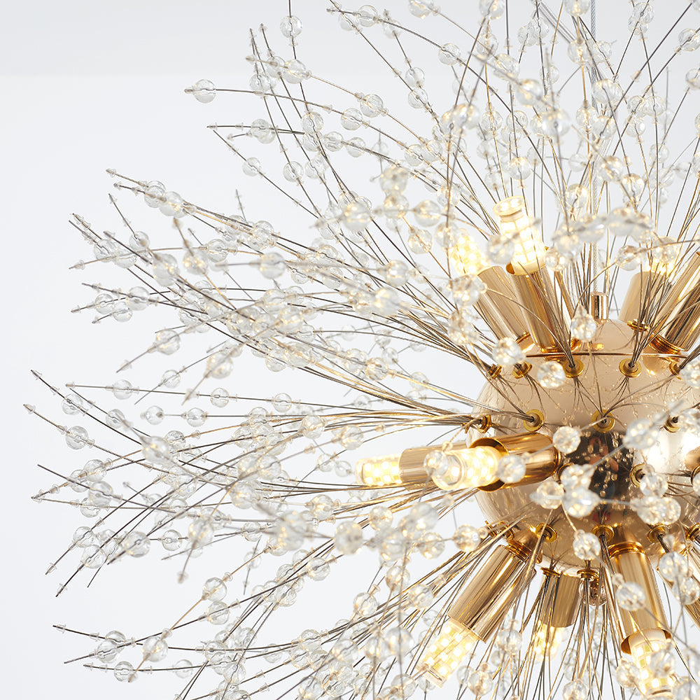 Moderne LED-Hängelampe aus Metall in Weißgold – ideal für Wohnzimmer & Esszimmer