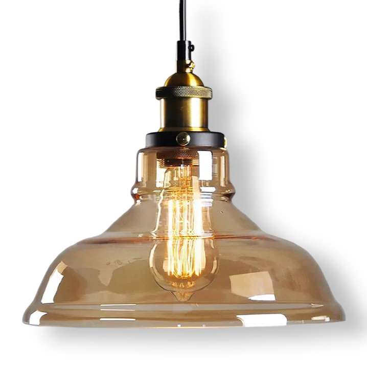 VintaLoft – Elegante Rauchglas Pendelleuchte im Vintage Loft Design