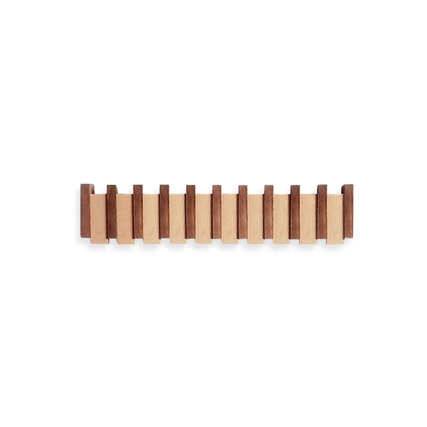 Norven Fold | Klappbarer Wandhaken aus Buchen- und Walnussholz