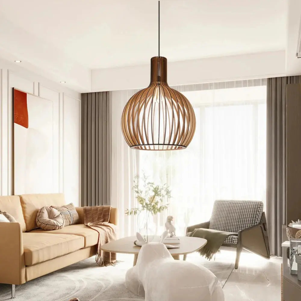 Lunorb | Handgemaakte bamboe hanglamp