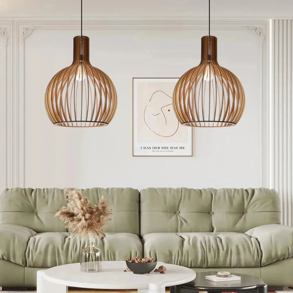 Lunorb | Handgemaakte bamboe hanglamp