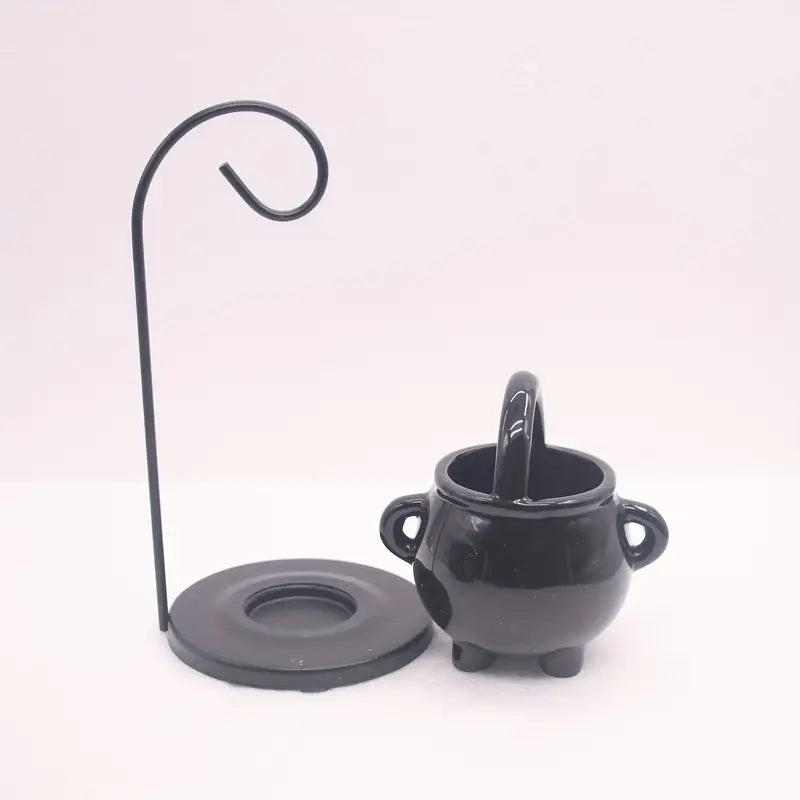 Halloween & Kerstmis Ketel Oliebrander – Mystieke Keramische Geurbrander voor Oliën & Waxsmelts