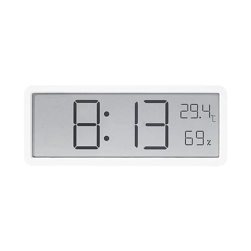 TimeVibe Visie | Digitale LED-wandklok met temperatuur- en vochtigheidsweergave