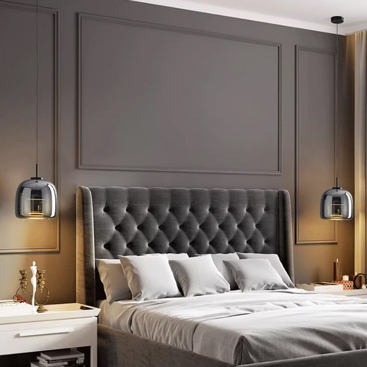 Svarna | Noordse hanglamp van getint glas