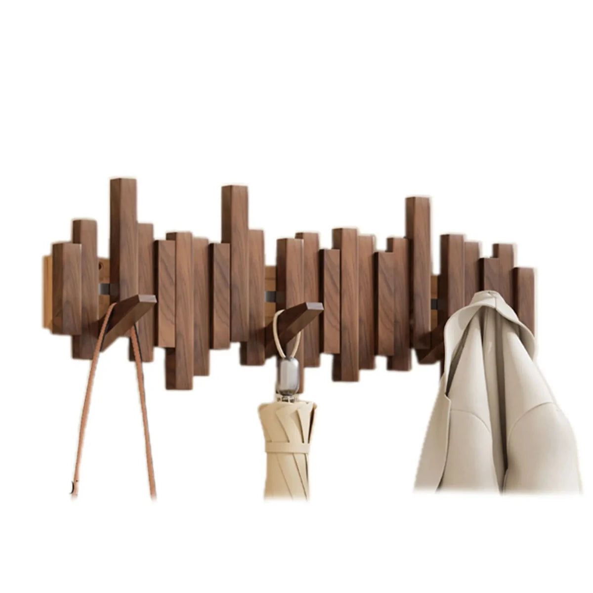 Piano kapstoklijst – wandhaken van walnoot- of beukenhout