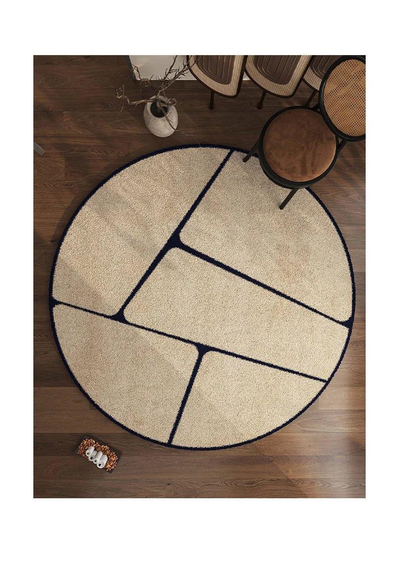 LunaWeave | Runder tapijt voor thuis | Luxe tapijt in Franse stijl – zacht, elegant & onderhoudsvriendelijk