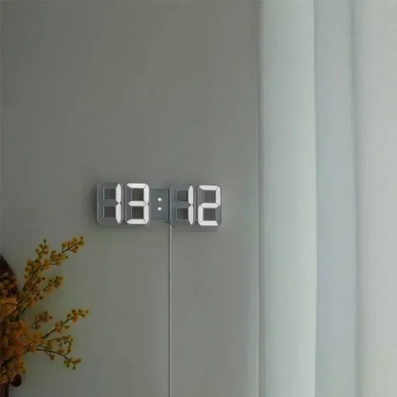 Digitix | Moderne 3D LED-klok voor aan de muur en op het bureau