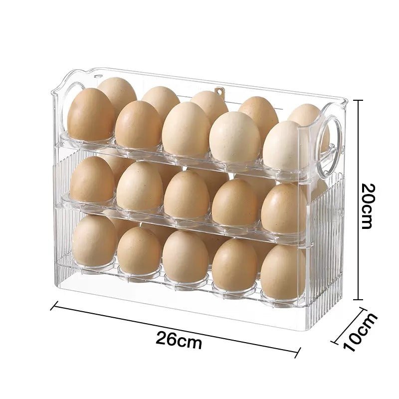 EggiRoll | Automatischer Eierbehälter mit Flip-Funktion für 30 Eier
