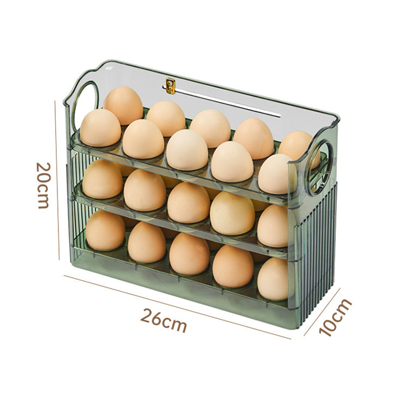 EggiRoll | Automatischer Eierbehälter mit Flip-Funktion für 30 Eier