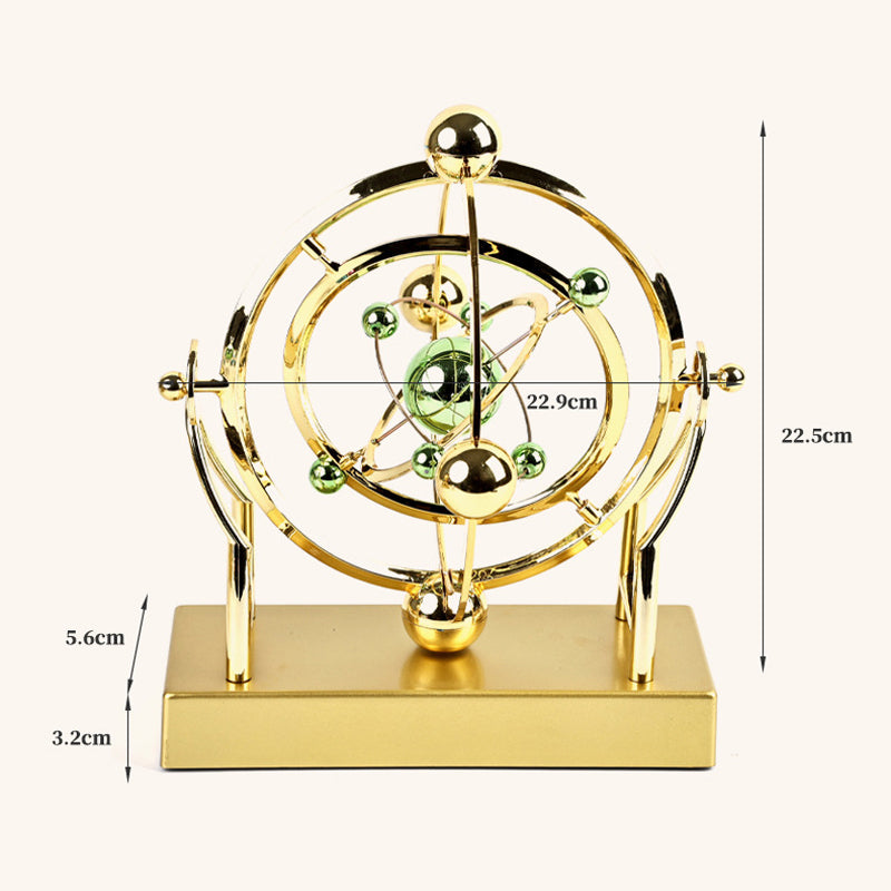 Orbitum | Roterend decoratief beeldhouwwerk met eeuwige hemelse beweging