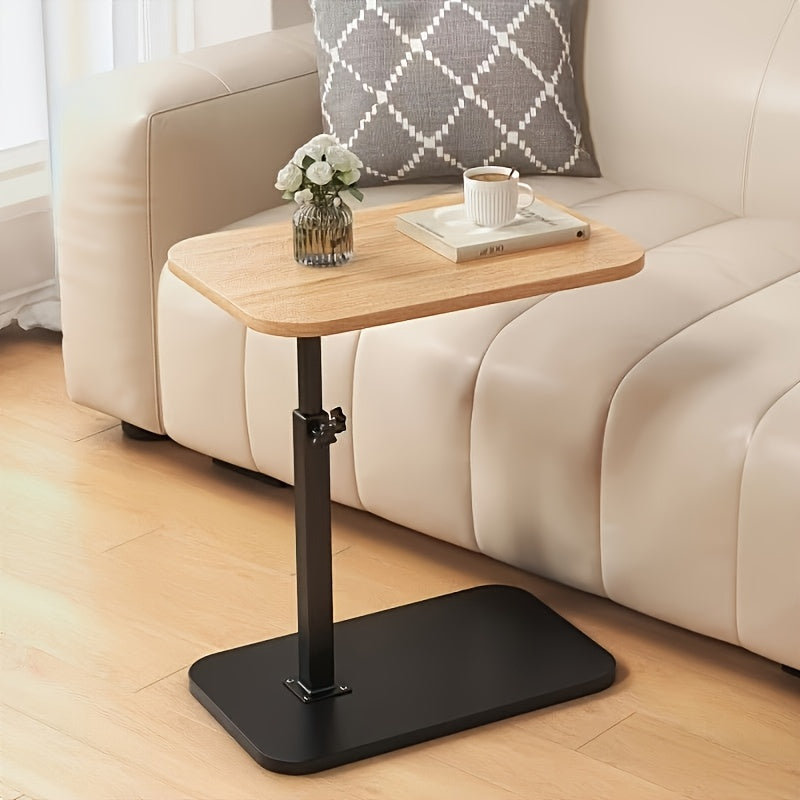 Flexivo Zijlift | In hoogte verstelbare bijzettafel met houten blad en metalen frame