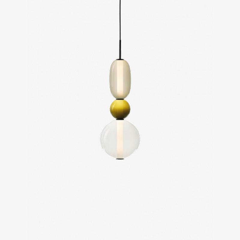 Elegante Designer-Hängelampe – Modernes Buntglas