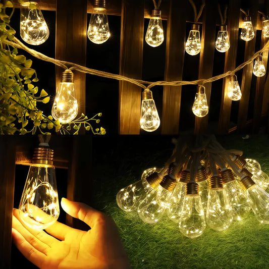 Halloween & Weihnachten Solar Lichterkette – LED Außenbeleuchtung mit 8 Modi