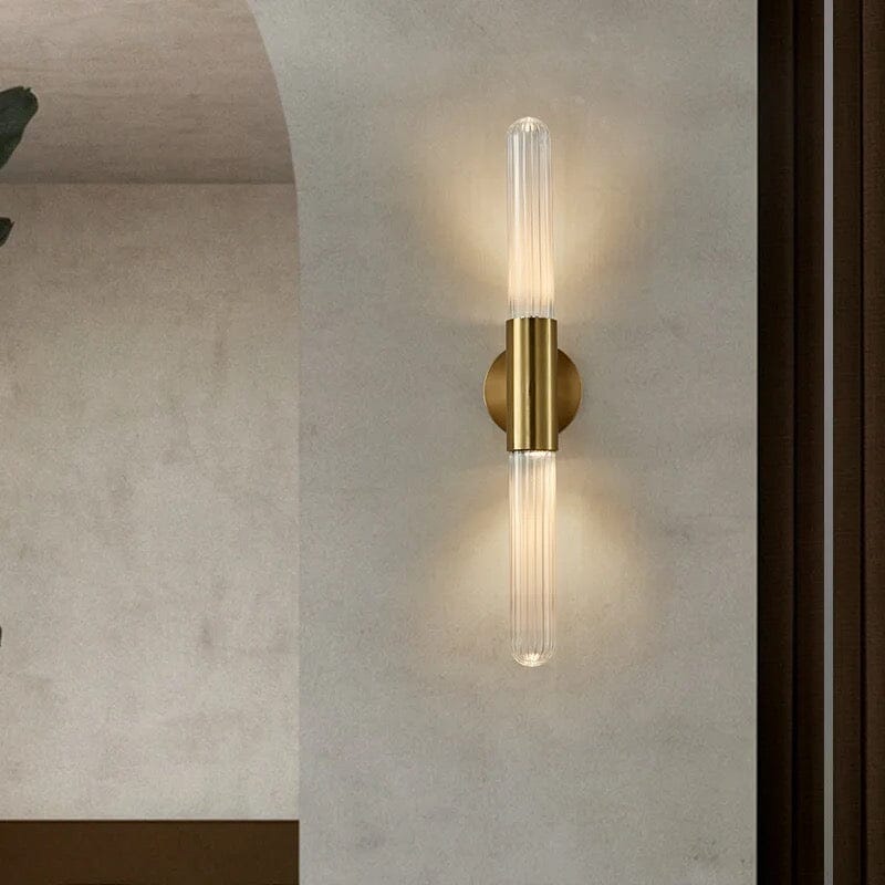 Moderne glas-staaf-wandlamp – elegant LED-ontwerp voor woonkamer, slaapkamer & hal