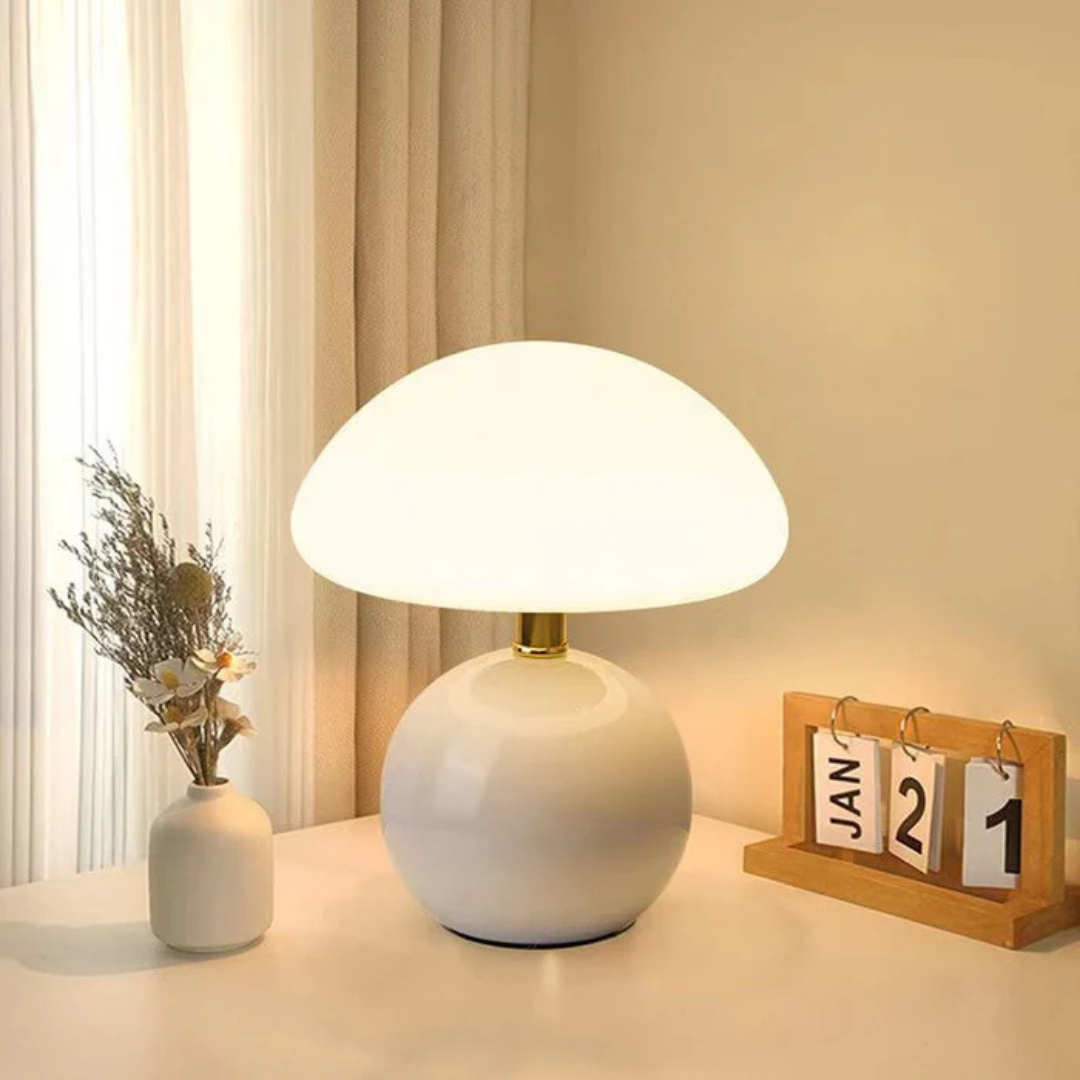 Photis Lumina | LED‑Tischleuchte „Pilz“ mit elegantem Design