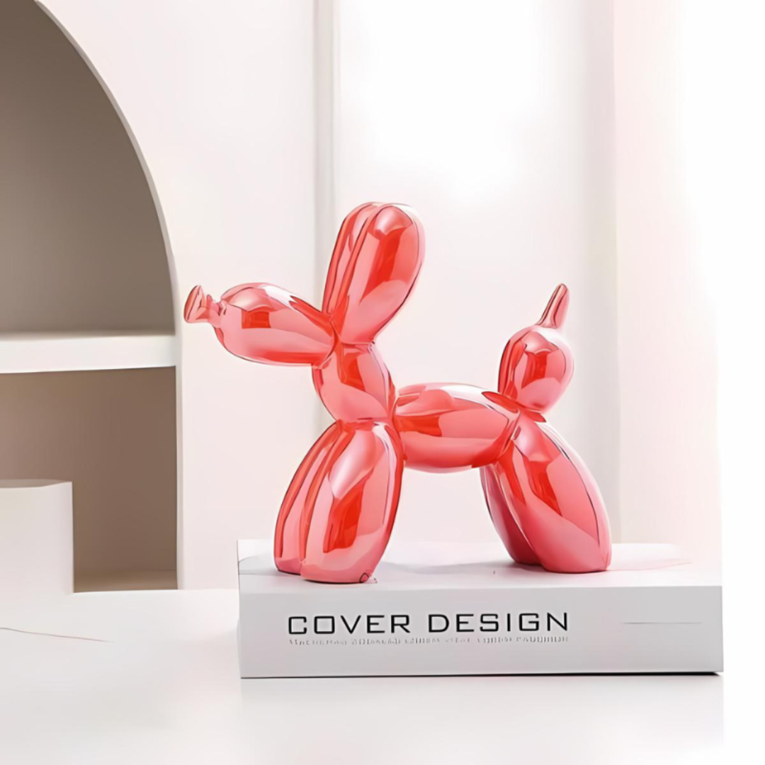 Flarimo | Dekorative Ballonhund-Skulptur aus Keramik