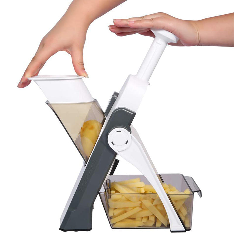 SliceMaster Pro | Verstelbare 5-in-1 groentesnijder van roestvrij staal