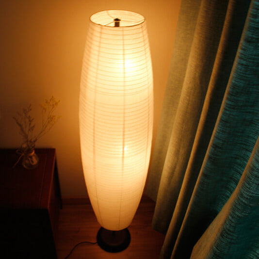 LumoRise | Design-Säulenlampe aus Reispapier | Skandinavisch Japanischer Stil & Warmes Ambientelicht