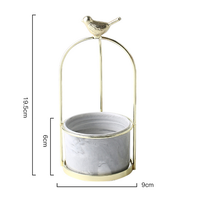 Floravi Aves | dekorative Pflanzengefäße im Vogel-Design