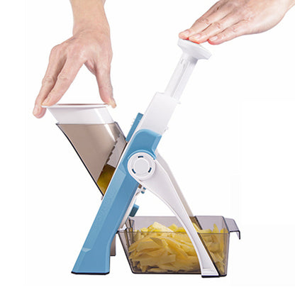 SliceMaster Pro | Verstelbare 5-in-1 groentesnijder van roestvrij staal