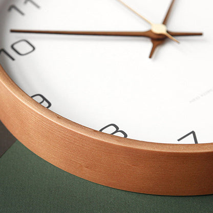 NaturaTime | Dekorative Analoge Holz-Wanduhr | Zeitlose Eleganz & Geräuschloses Design für Ihr Zuhause
