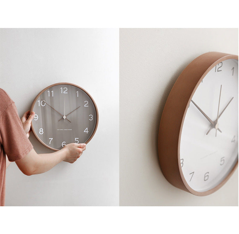 NaturaTime | Dekorative Analoge Holz-Wanduhr | Zeitlose Eleganz & Geräuschloses Design für Ihr Zuhause