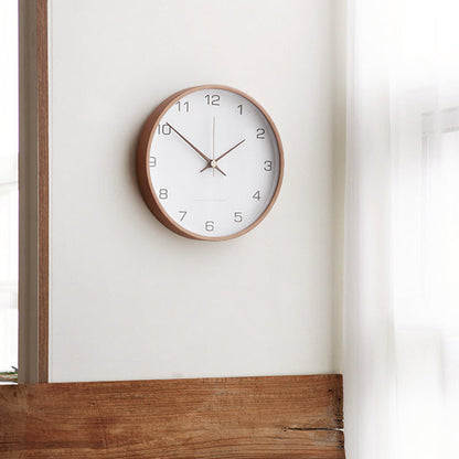 NaturaTime | Dekorative Analoge Holz-Wanduhr | Zeitlose Eleganz & Geräuschloses Design für Ihr Zuhause