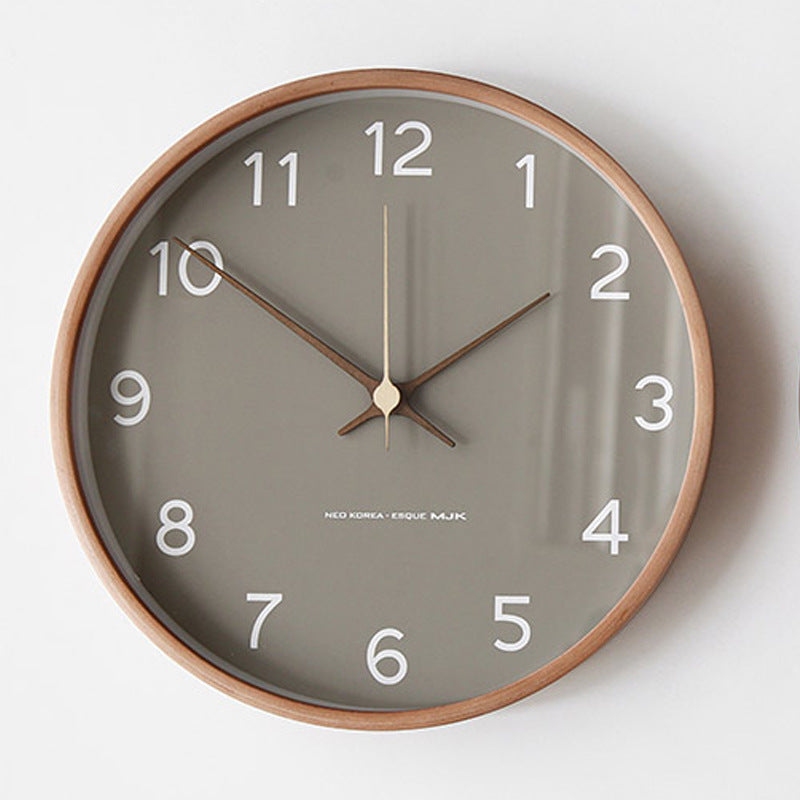NaturaTime | Dekorative Analoge Holz-Wanduhr | Zeitlose Eleganz & Geräuschloses Design für Ihr Zuhause