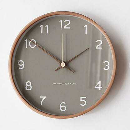 NaturaTime | Dekorative Analoge Holz-Wanduhr | Zeitlose Eleganz & Geräuschloses Design für Ihr Zuhause