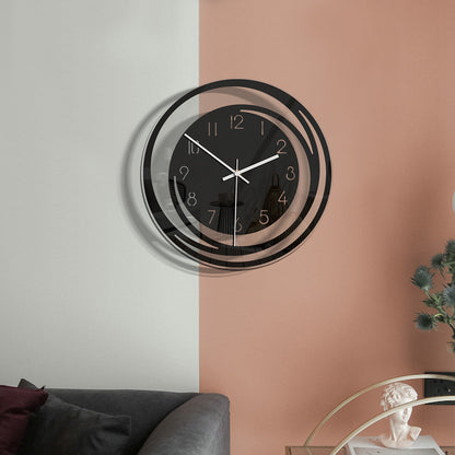 ClarityLine | Elegante Design-Wanduhr | Geräuschlose Präzision & Stilvolle Zeitmessung für modernes Interieur