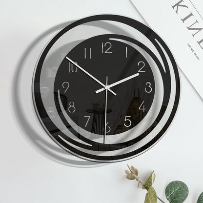 ClarityLine | Elegante Design-Wanduhr | Geräuschlose Präzision & Stilvolle Zeitmessung für modernes Interieur