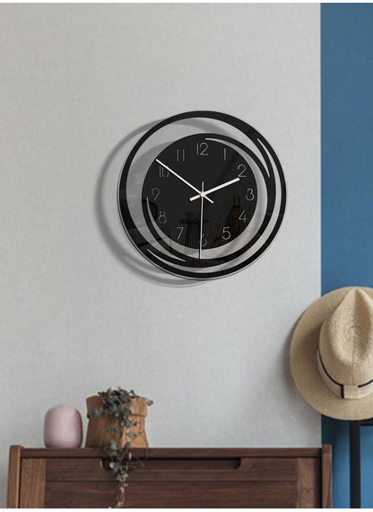 ClarityLine | Elegante Design-Wanduhr | Geräuschlose Präzision & Stilvolle Zeitmessung für modernes Interieur