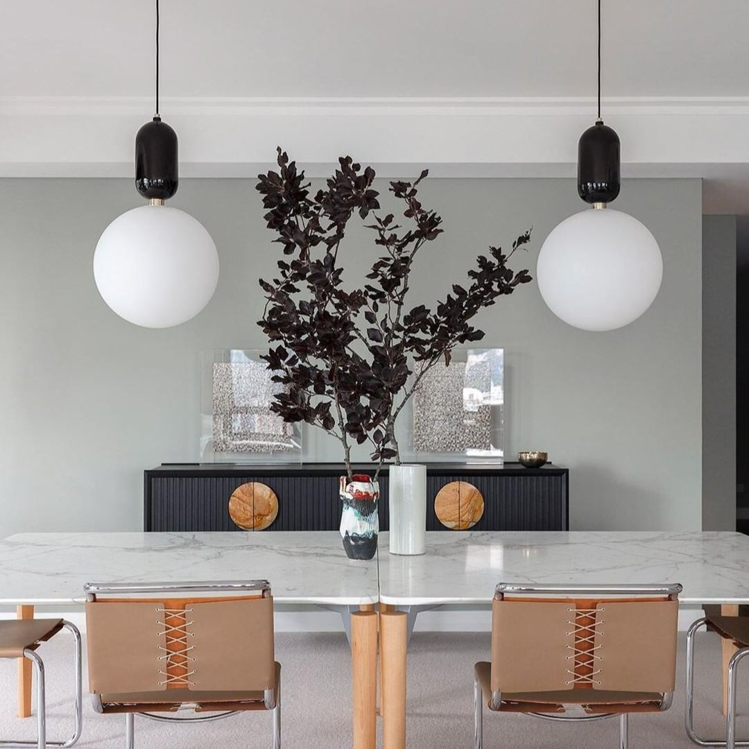 Acheron – Moderne Design Pendelleuchte mit Glas-Kugeln für Wohnzimmer, Esszimmer & Schlafzimmer