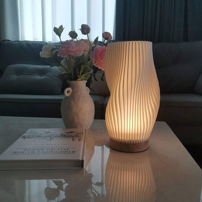 Wavecrest Aura | LED-Tischlampe im wellenförmigen Design