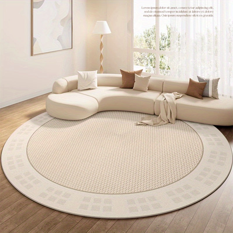 LunaWeave | Harmonischer Teppich in Creme-Ton | Weich, rutschfest & waschbar – Elegantes Design für stilvolle Wohnräume