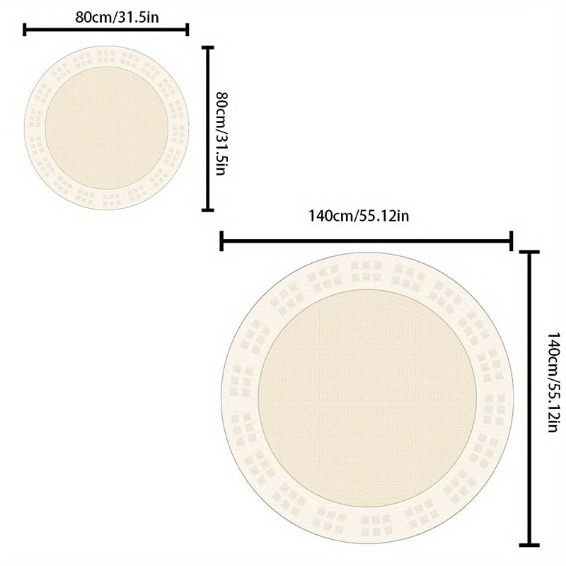 LunaWeave | Harmonischer Teppich in Creme-Ton | Weich, rutschfest & waschbar – Elegantes Design für stilvolle Wohnräume