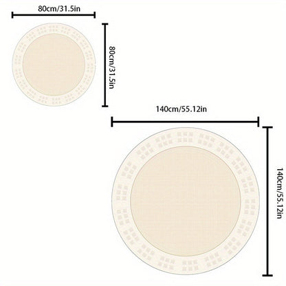 LunaWeave | Harmonischer Teppich in Creme-Ton | Weich, rutschfest & waschbar – Elegantes Design für stilvolle Wohnräume