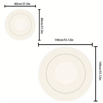 LunaWeave | Harmonischer Teppich in Creme-Ton | Weich, rutschfest & waschbar – Elegantes Design für stilvolle Wohnräume