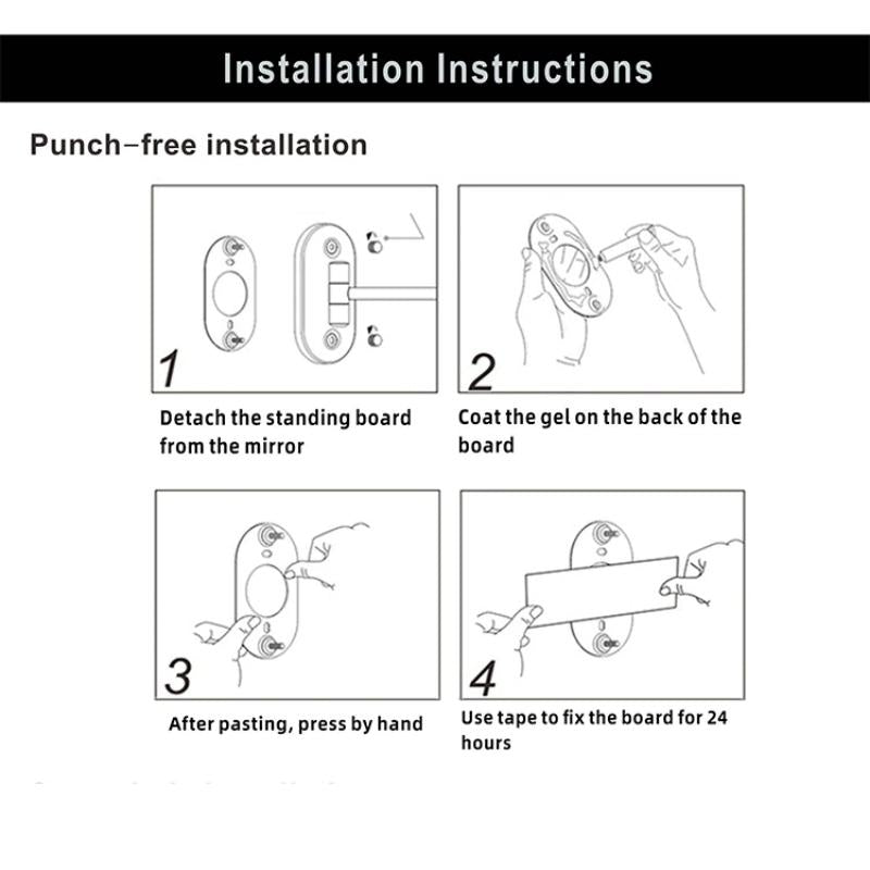 LUXMIRROR Make-up-Spiegel | Vergrößerung & Einstellbar | Deluxe Goldfinish