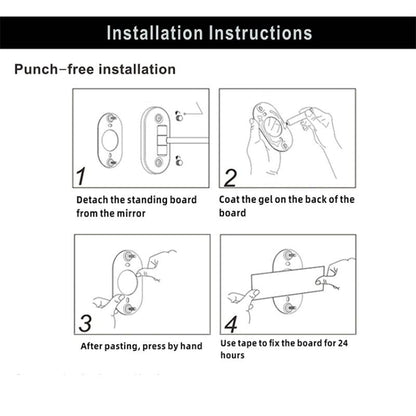 LUXMIRROR Make-up-Spiegel | Vergrößerung & Einstellbar | Deluxe Goldfinish