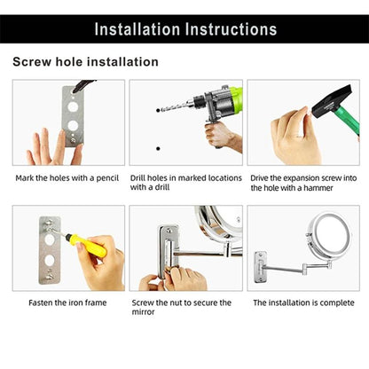 LUXMIRROR Make-up-Spiegel | Vergrößerung & Einstellbar | Deluxe Goldfinish