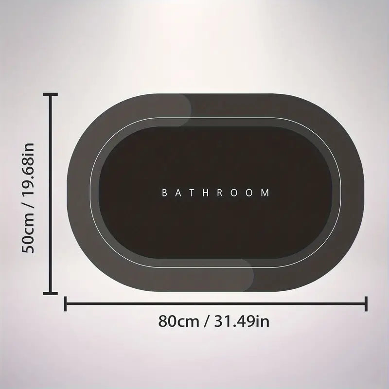 DryLux™ | Schnelltrocknende Badematte mit rutschfester Unterseite