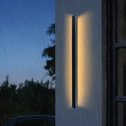 Moderne LED-Wandleuchte für Innen- und Außenbereich – wetterfest